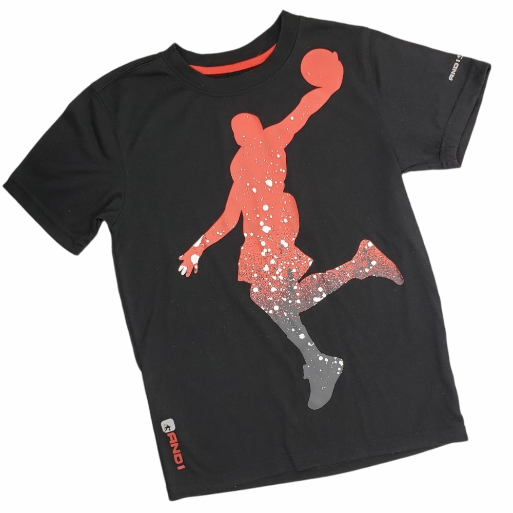 Boys Short Sleeve 🚨Shirt, Size 6 , And 1, black